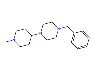 Piperazine, 1-(1-methyl-4-piperidinyl)-4-(phenylmethyl)- structure