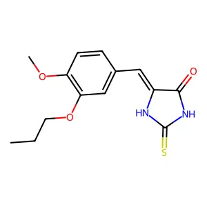 5-(4-Methoxy-3-propoxybenzylidene)-2-thioxo-4-imidazolidinone structure
