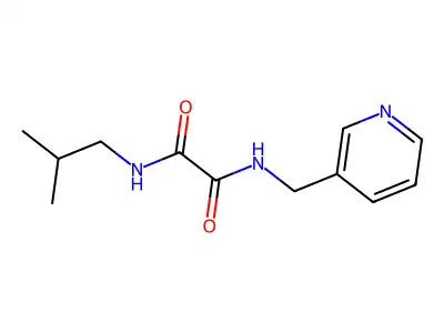 N-(2-methylpropyl)-N'-[(pyridin-3-yl)methyl]ethanediamide structure