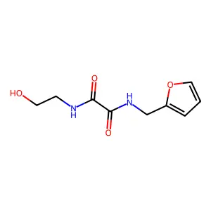 N'-(furan-2-ylmethyl)-N-(2-hydroxyethyl)oxamide structure