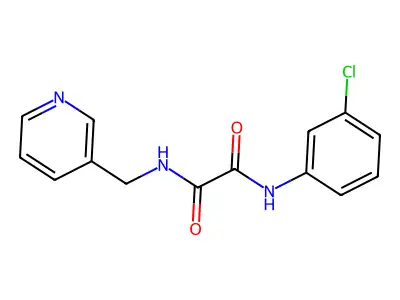 N'-(3-chlorophenyl)-N-(pyridin-3-ylmethyl)oxamide structure