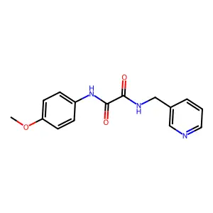 N'-(4-methoxyphenyl)-N-(pyridin-3-ylmethyl)oxamide structure