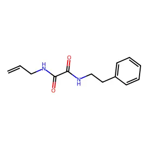 N-(2-phenylethyl)-N'-(prop-2-en-1-yl)ethanediamide structure