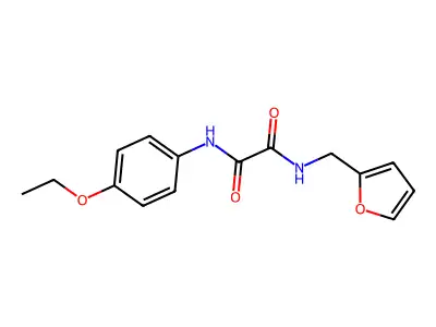 N'-(4-ethoxyphenyl)-N-(furan-2-ylmethyl)oxamide structure