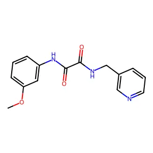 N'-(3-methoxyphenyl)-N-(pyridin-3-ylmethyl)oxamide structure
