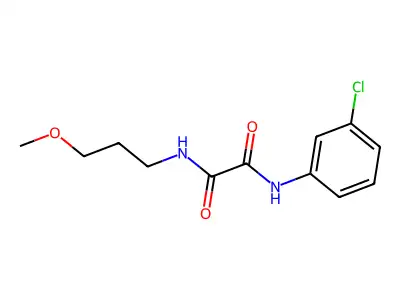 N'-(3-chlorophenyl)-N-(3-methoxypropyl)oxamide structure