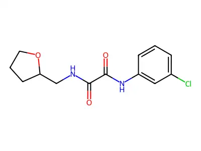 N~1~-(3-chlorophenyl)-N~2~-(tetrahydro-2-furanylmethyl)ethanediamide structure