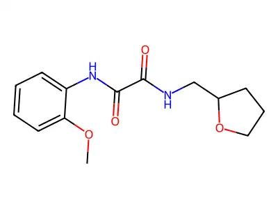 N'-(2-methoxyphenyl)-N-(oxolan-2-ylmethyl)oxamide structure