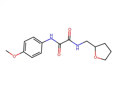 N'-(4-methoxyphenyl)-N-(oxolan-2-ylmethyl)oxamide structure