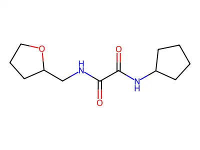 N'-cyclopentyl-N-(oxolan-2-ylmethyl)oxamide structure