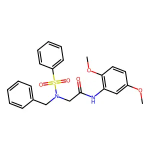 2-(N-Benzylbenzenesulfonamido)-N-(2,5-dimethoxyphenyl)acetamide structure