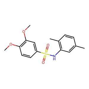 N-(2,5-dimethylphenyl)-3,4-dimethoxybenzenesulfonamide structure