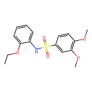 N-(2-ethoxyphenyl)-3,4-dimethoxybenzenesulfonamide structure