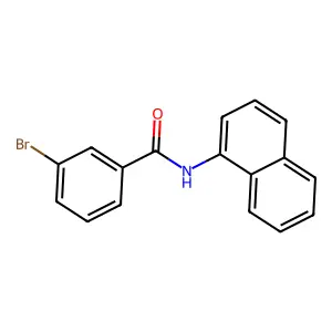 Benzamide, N-(1-naphthyl)-3-bromo- structure