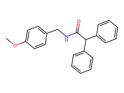N-(4-methoxybenzyl)-2,2-diphenylacetamide structure