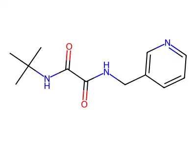 N'-tert-butyl-N-(pyridin-3-ylmethyl)oxamide structure