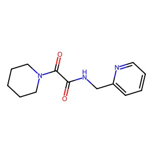 2-oxo-2-piperidin-1-yl-N-(pyridin-2-ylmethyl)acetamide structure
