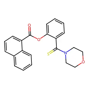 2-(4-Morpholinylcarbothioyl)phenyl 1-naphthoate structure