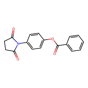 4-(2,5-Dioxo-1-pyrrolidinyl)phenyl benzoate structure