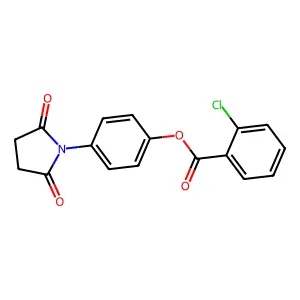 4-(2,5-Dioxo-1-pyrrolidinyl)phenyl 2-chlorobenzoate structure