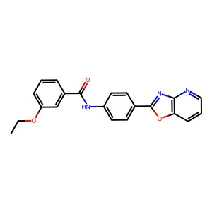 3-ethoxy-N-[4-([1,3]oxazolo[4,5-b]pyridin-2-yl)phenyl]benzamide structure