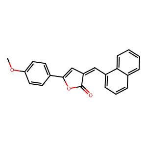 5-(4-Methoxyphenyl)-3-(naphthalen-1-ylmethylidene)furan-2-one structure