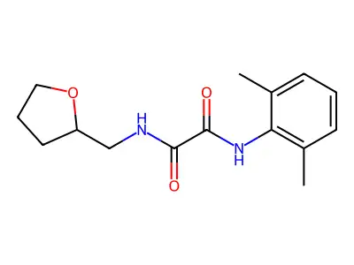 N-(2,6-dimethylphenyl)-N'-(tetrahydrofuran-2-ylmethyl)ethanediamide structure