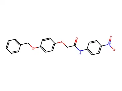 2-(4-(Benzyloxy)phenoxy)-N-(4-nitrophenyl)acetamide structure