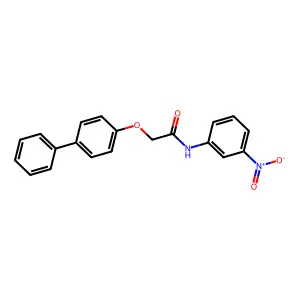 2-([1,1'-Biphenyl]-4-yloxy)-N-(3-nitrophenyl)acetamide structure