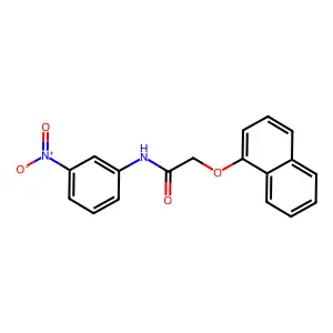 2-(naphthalen-1-yloxy)-N-(3-nitrophenyl)acetamide structure