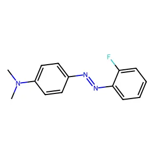 2'-Fluoro-4-dimethylaminoazobenzene structure