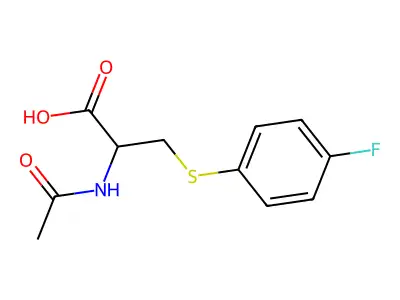 S-(4-Fluorophenyl)mercapturic Acid structure