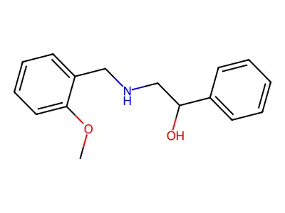 2-[(2-Methoxybenzyl)amino]-1-phenylethanol structure
