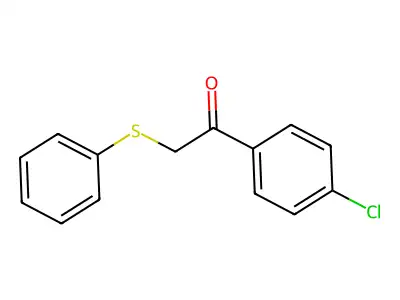 1-(4-Chlorophenyl)-2-(phenylthio)ethanone structure