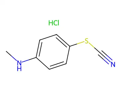 N-methyl-4-thiocyanatoaniline structure