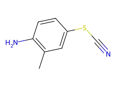 4-Amino-3-methylphenyl thiocyanate structure
