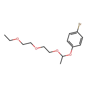 1-Bromo-4-[1-[2-(2-ethoxyethoxy)ethoxy]ethoxy]benzene structure