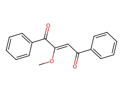 2-Methoxy-1,4-diphenylbut-2-ene-1,4-dione structure