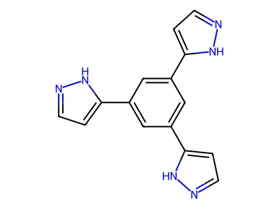 5-[3,5-bis(1H-pyrazol-5-yl)phenyl]-1H-pyrazole structure