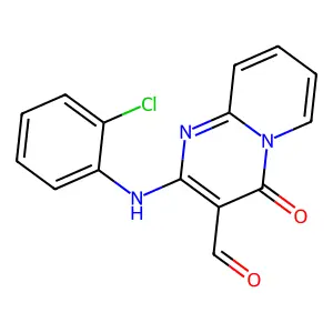 2-((2-Chlorophenyl)amino)-4-oxo-4H-pyrido(1,2-a)pyrimidine-3-carboxaldehyde structure