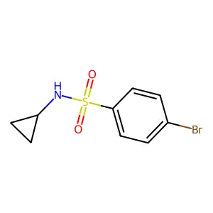 4-bromo-N-cyclopropylbenzenesulfonamide structure