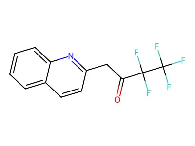 3,3,4,4,4-Pentafluoro-1-(quinolin-2-yl)butan-2-one structure