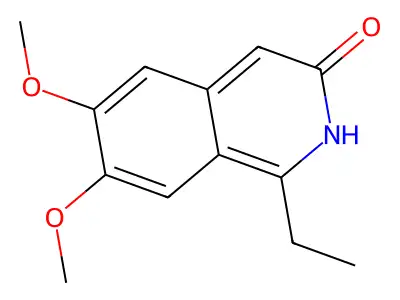 1-ethyl-6,7-dimethoxy-2H-isoquinolin-3-one structure
