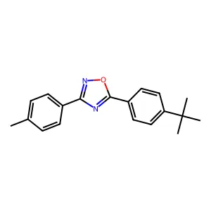 5-(4-Tert-butylphenyl)-3-(4-methylphenyl)-1,2,4-oxadiazole structure