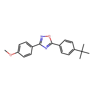 5-(4-Tert-butylphenyl)-3-(4-methoxyphenyl)-1,2,4-oxadiazole structure