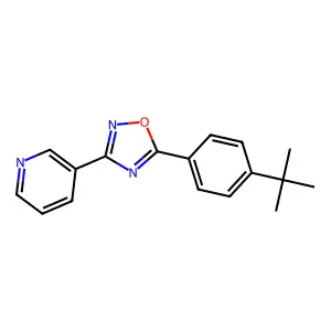 3-[5-(4-Tert-butylphenyl)-1,2,4-oxadiazol-3-yl]pyridine structure