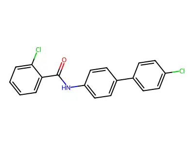 2-Chloro-N-(4'-chloro-[1,1'-biphenyl]-4-yl)benzamide structure