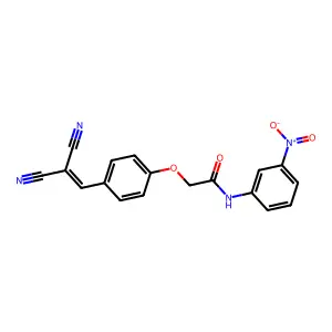 2-(4-(2,2-Dicyanovinyl)phenoxy)-N-(3-nitrophenyl)acetamide structure