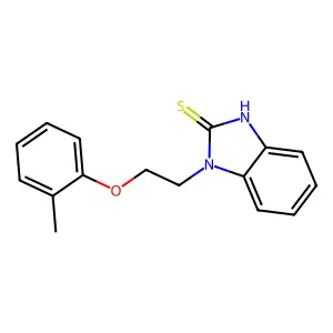 1,3-Dihydro-1-(2-(2-methylphenoxy)ethyl)-2H-benzimidazole-2-thione structure