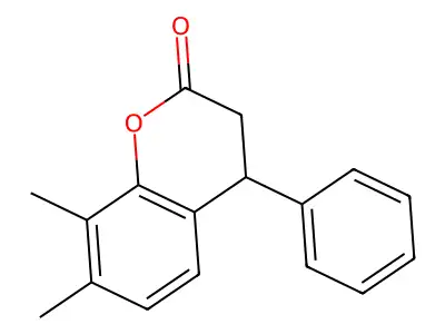 7,8-Dimethyl-4-phenylchroman-2-one structure